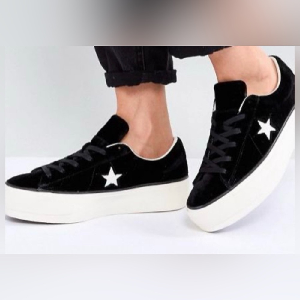 Chick Taylor velvet Black Star Women's Sneakers